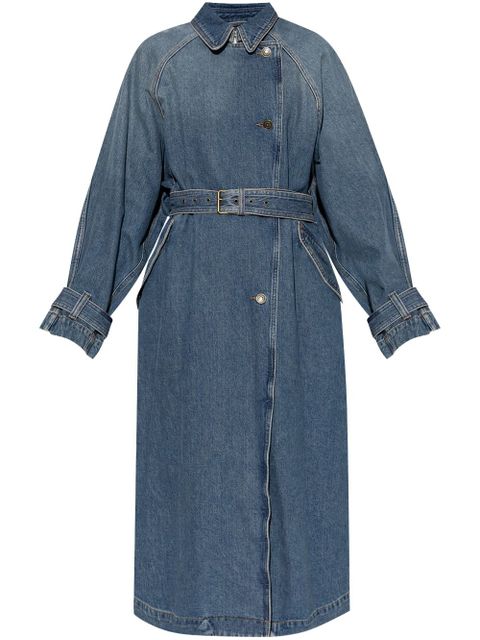 ISABEL MARANT Brekka trench coat - Blue