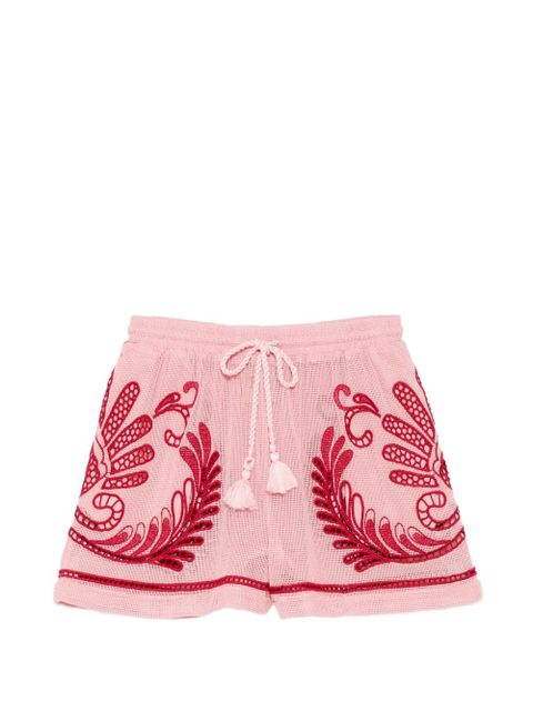 FARM Rio arabesque embroidered shorts - Pink - zdjęcie produktu nr 1