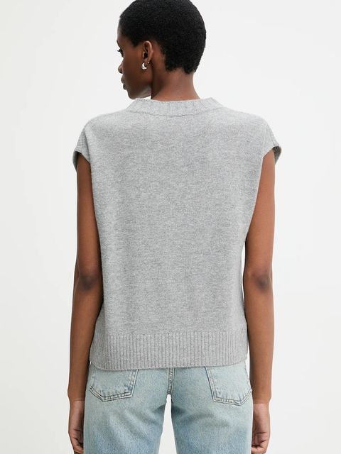 United Colors of Benetton kamizelka z dodatkiem wełny