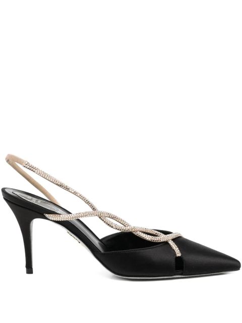 René Caovilla 80mm Braid pumps - Black - zdjęcie produktu nr 1