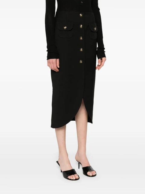SANDRO buttoned midi skirt - Black - zdjęcie produktu nr 2