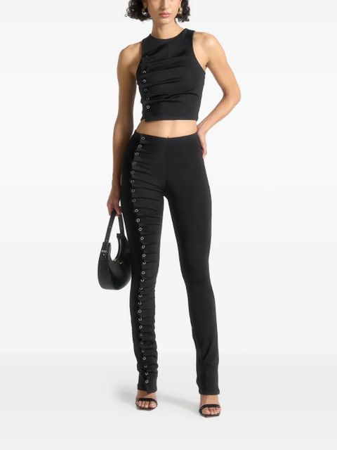 Manière De Voir eyelet racer top - Black - zdjęcie produktu nr 2