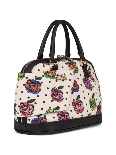 GCDS printed tote bag - White