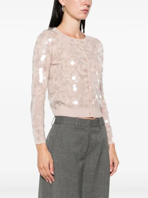 Max Mara sequin embellished cardigan - Pink