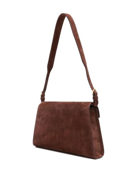 Savette suede clasp shoulder bag - Brown - zdjęcie produktu nr 2