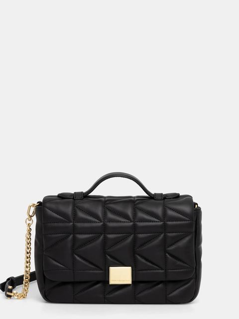 Karl Lagerfeld torebka K/KUILT kolor czarny A1W30357 - zdjęcie produktu nr 1