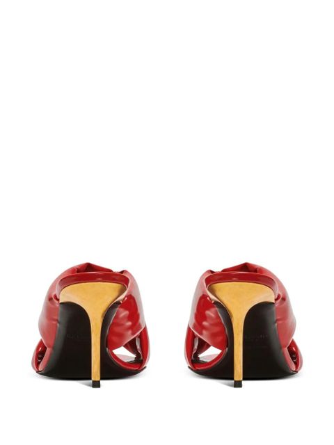 Balmain 75mm Uma mules - Red