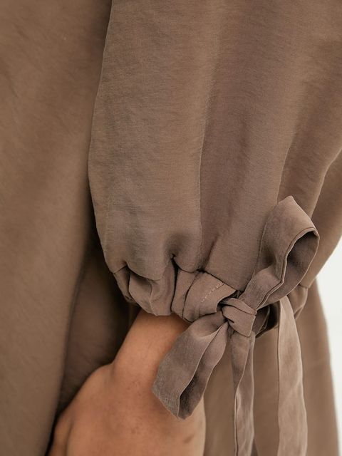 Answear.LAB sukienka kolor brązowy mini rozkloszowana