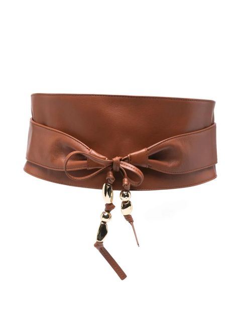 ZIMMERMANN foam pebbles wrap leather belt - Brown - zdjęcie produktu nr 1