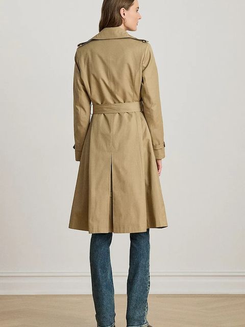 Lauren Ralph Lauren płaszcz kolor beżowy 297951255