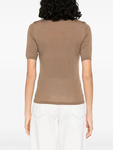 Max Mara virgin wool t-shirt - Brown