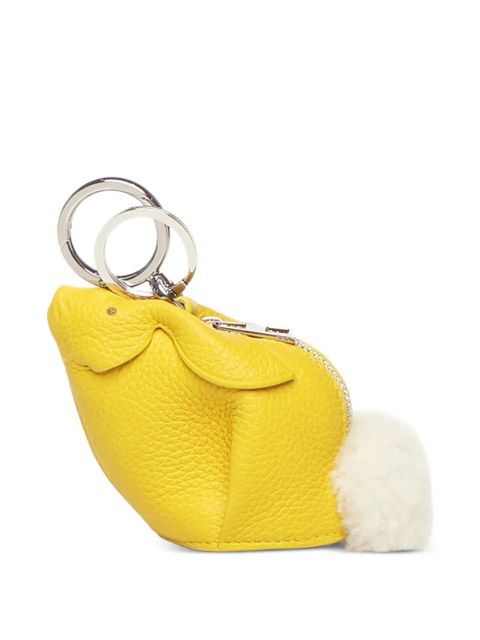 LOEWE Bunny leather keyring - Yellow