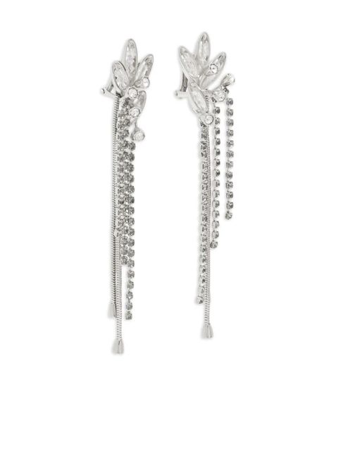 Lanvin crystal-embellished earrings - Silver