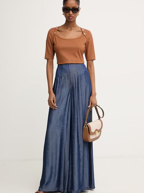 Morgan T-shirt damski z wiskozą - zdjęcie produktu nr 1