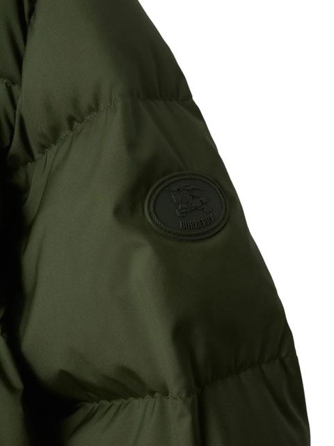 Burberry Vintage Check-trimmed hooded puffer jacket - Green - zdjęcie produktu nr 2