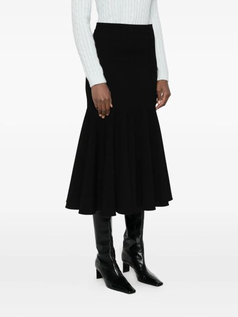 SANDRO pleated skirt - Black