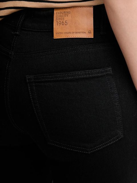 United Colors of Benetton jeansy damskie high waist 4OTADE010