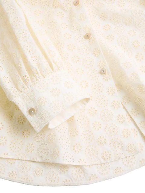 Valentino Garavani embroidered button-up shirt - Neutrals