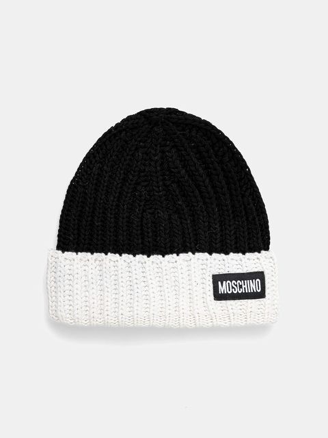 Moschino czapka z domieszką kaszmiru kolor czarny M3341 65453 - zdjęcie produktu nr 1