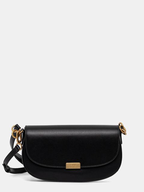 Tommy Hilfiger torebka skórzana kolor czarny AW0AW18204 - zdjęcie produktu nr 1