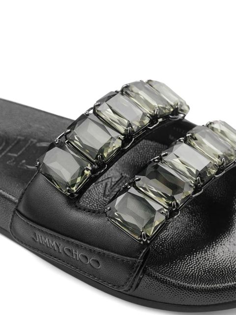 Jimmy Choo Fitz slides - Black