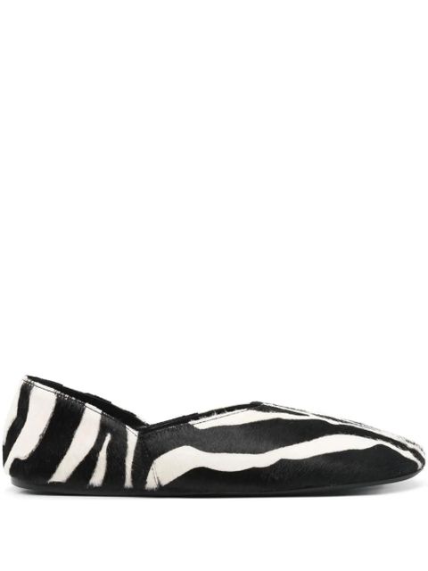 KHAITE Jane animal-print ballet flats - Black - zdjęcie produktu nr 1