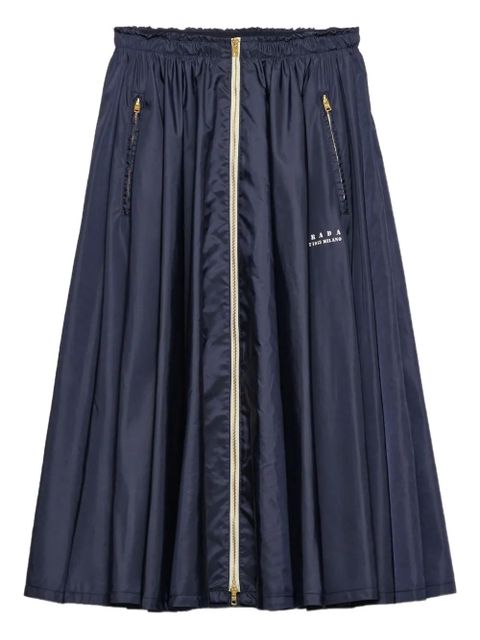 Prada pleated midi skirt - Blue - zdjęcie produktu nr 1