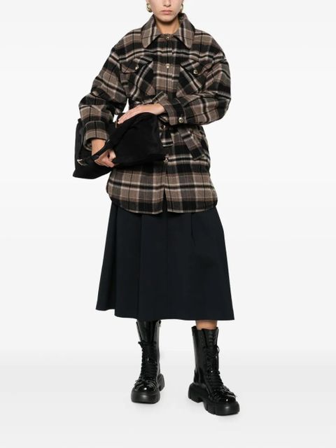 Maje plaid belted coat - Brown - zdjęcie produktu nr 2