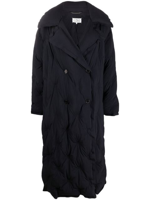 Maison Margiela padded double-breasted coat - Blue - zdjęcie produktu nr 1
