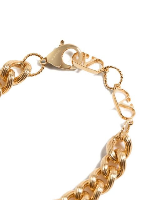 Valentino Garavani Coeur Royal metal and enamel bracelet - Gold