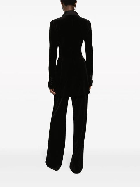 Dolce & Gabbana Turlington velvet blazer - Black - zdjęcie produktu nr 2
