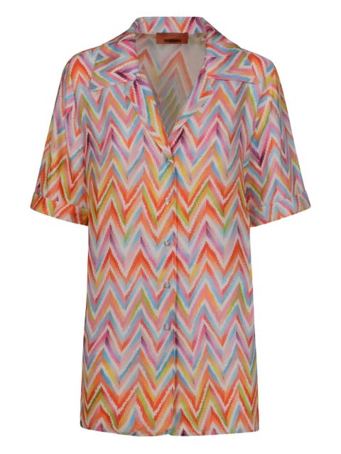 Missoni zigzag-print shirt - Pink - zdjęcie produktu nr 1