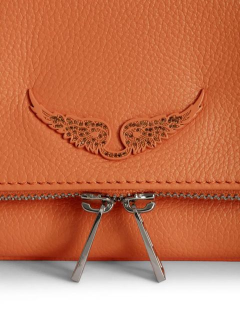 Zadig&Voltaire Rock leather clutch bag - Orange