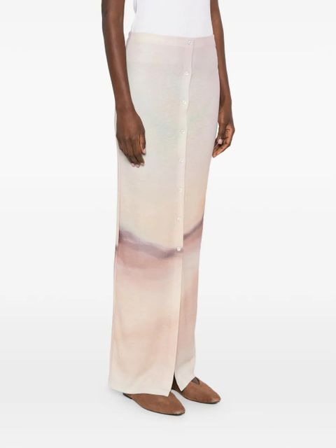 Nanushka button-down maxi skirt - Neutrals