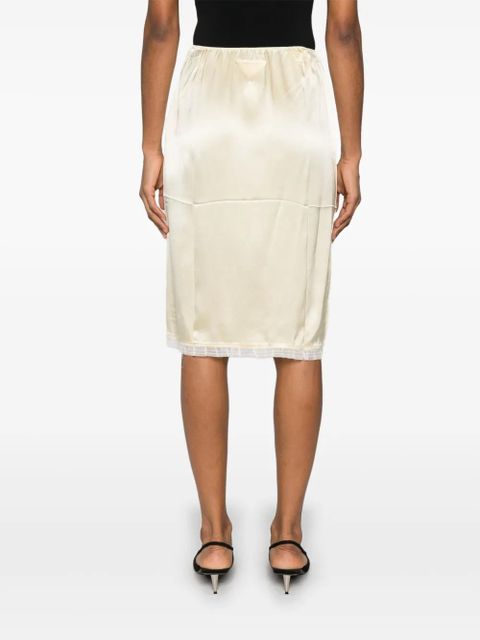 Prada satin mini skirt - Yellow - zdjęcie produktu nr 2