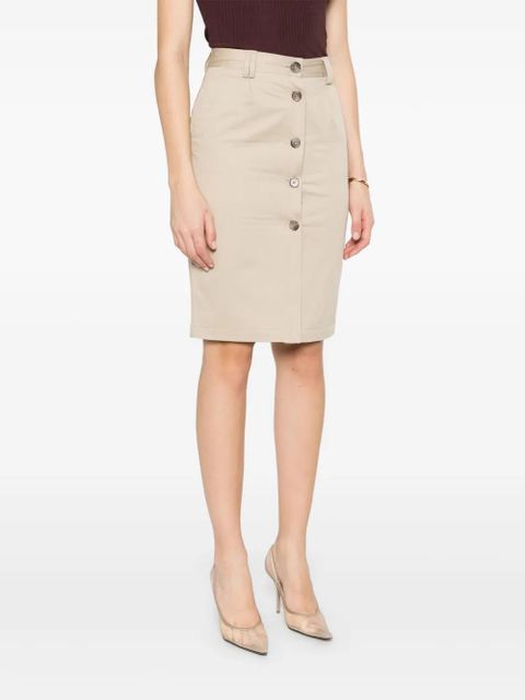 ANINE BING Zaire midi skirt - Neutrals