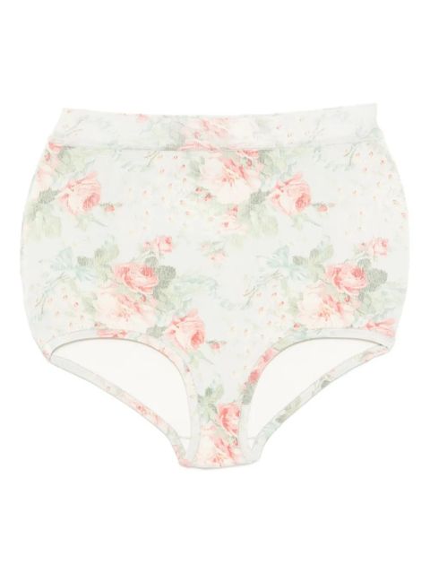 Simone Rocha floral-print brief - Multicolour - zdjęcie produktu nr 1