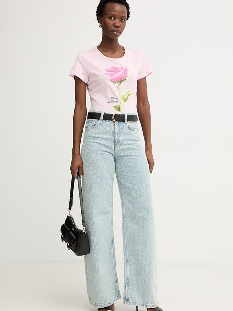 Liu Jo T-shirt damski bawełniany - zdjęcie produktu nr 1