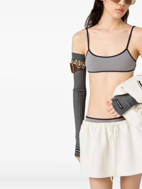 Miu Miu two-tone bikini top - Grey - zdjęcie produktu nr 2