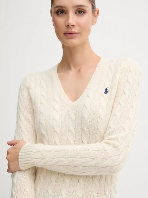 Polo Ralph Lauren sweter damski kolor beżowy 211971866 - zdjęcie produktu nr 2