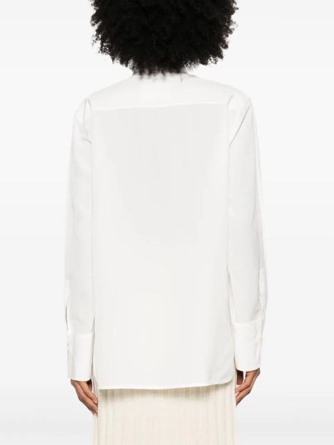 Jil Sander pussy-bow shirt - White