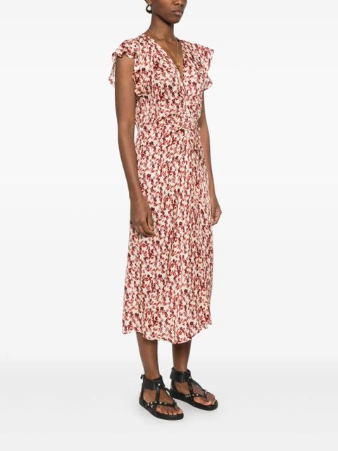 ISABEL MARANT Lyndsay midi dress - Neutrals - zdjęcie produktu nr 2