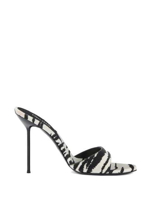 Paris Texas Lidia zebra-print sandals - White - zdjęcie produktu nr 1