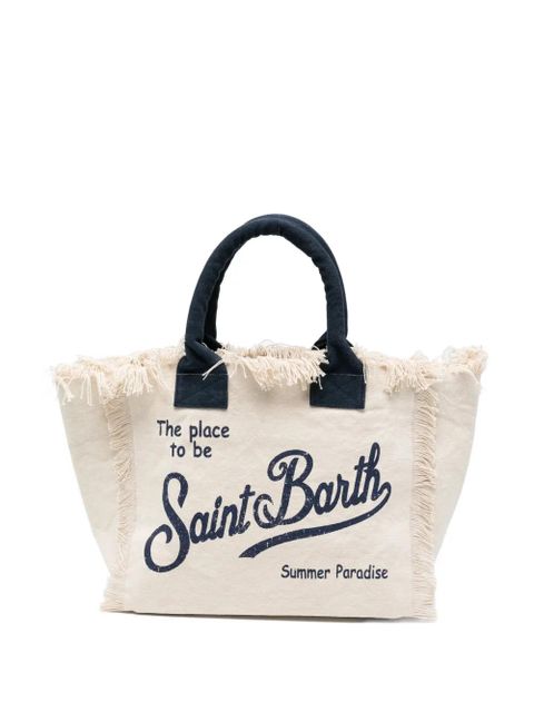 MC2 Saint Barth Vanity fringed-trim tote bag - Neutrals - zdjęcie produktu nr 1