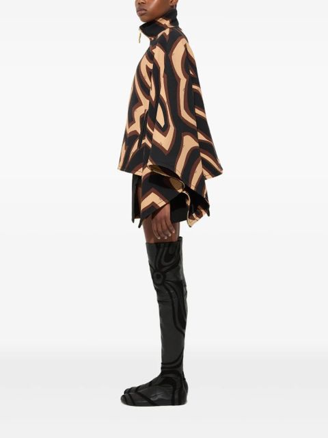 PUCCI labirinto print cape - Neutrals