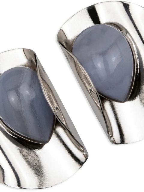 Jennifer Behr Keziah agate earrings - Silver