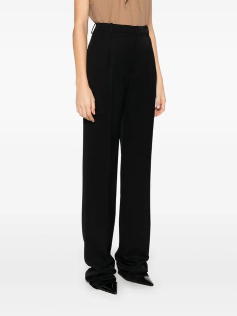 Saint Laurent grain-de-poudre trousers - Black