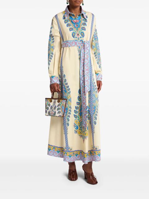ETRO paisley-print shirt dress - White - zdjęcie produktu nr 2