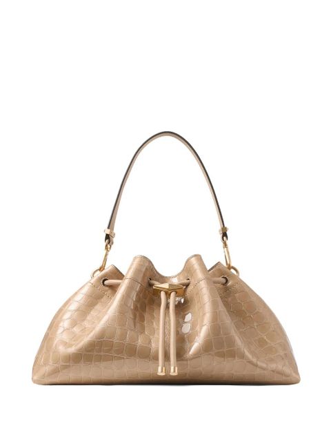 Jimmy Choo medium Cinch crocodile-effect shoulder bag - Neutrals - zdjęcie produktu nr 1