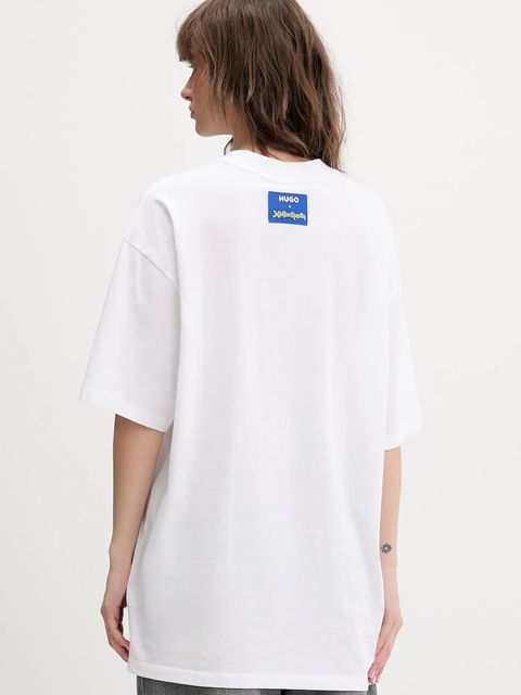 Hugo Blue t-shirt bawełniany HUGO x Jujutsu Kaisen